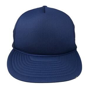 The Madhatter Snapback Trucker Hat Blue One Size Adjustable Lightweight Rope